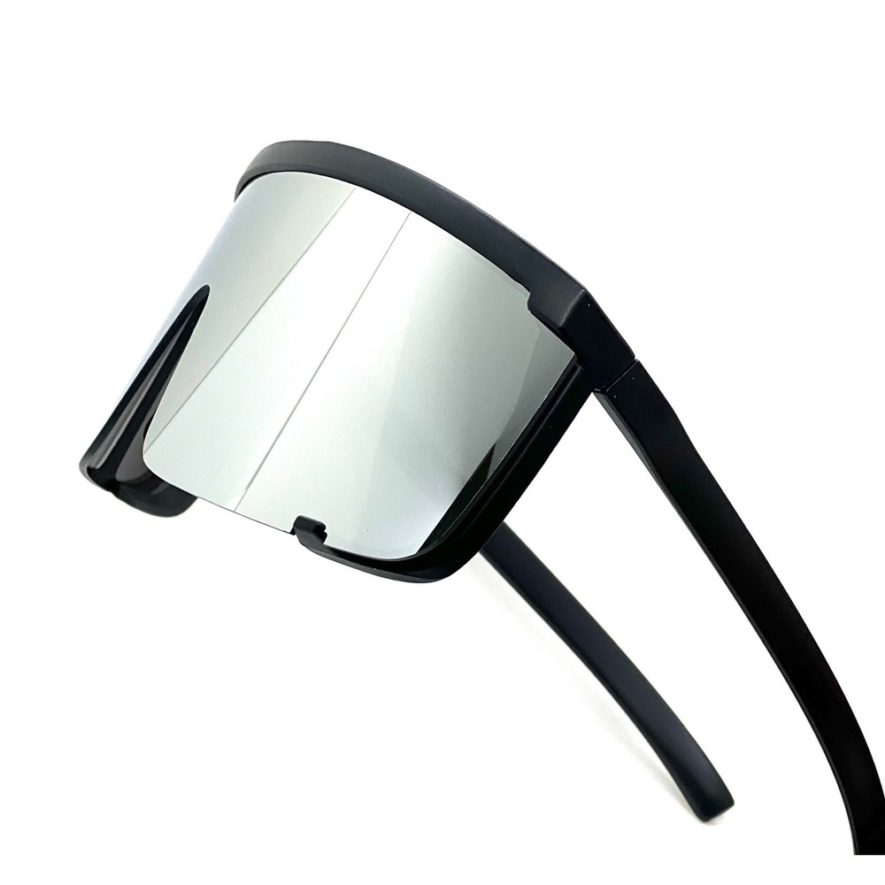UV400 Protection Sport Ski Driving Shield Sunglasses Women Oversized Mirrored - Picture 12 of 15